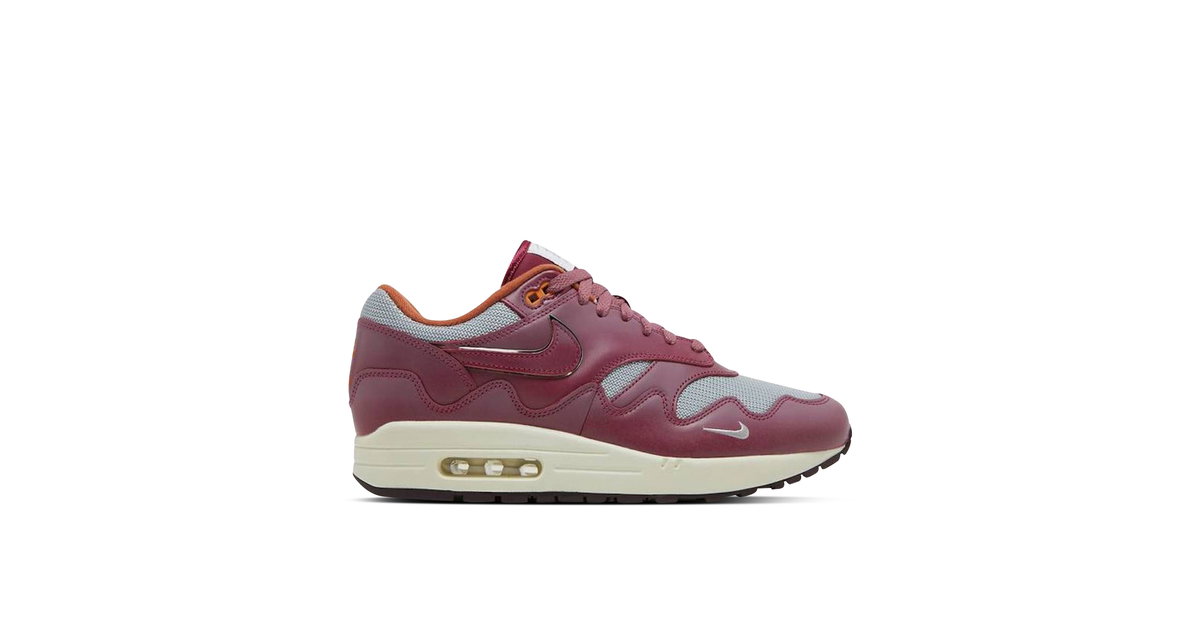 Nike Air Max 1 Patta Waves Rush Maroon with Bracelet DO9549-001 Mens 10.5 NEW NIKE AIR MAX 1 PATTA WAVES RUSH MAROON REVIEW & ON FEET  main image 2