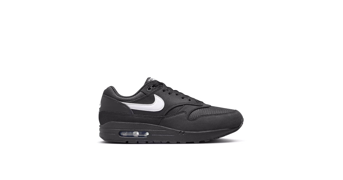 Nike Air Max 1 Black White Swoosh | FZ0628-010 | Laced