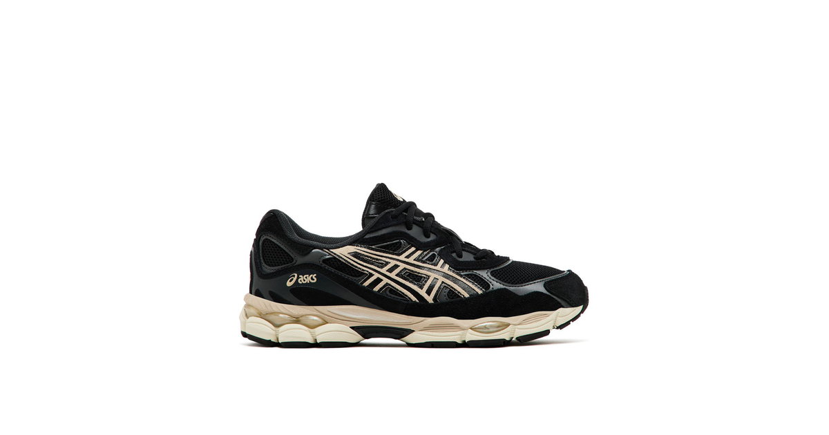 Asics Black Running Shoe with Cream Sole- nwt Gel NYC  main image 4