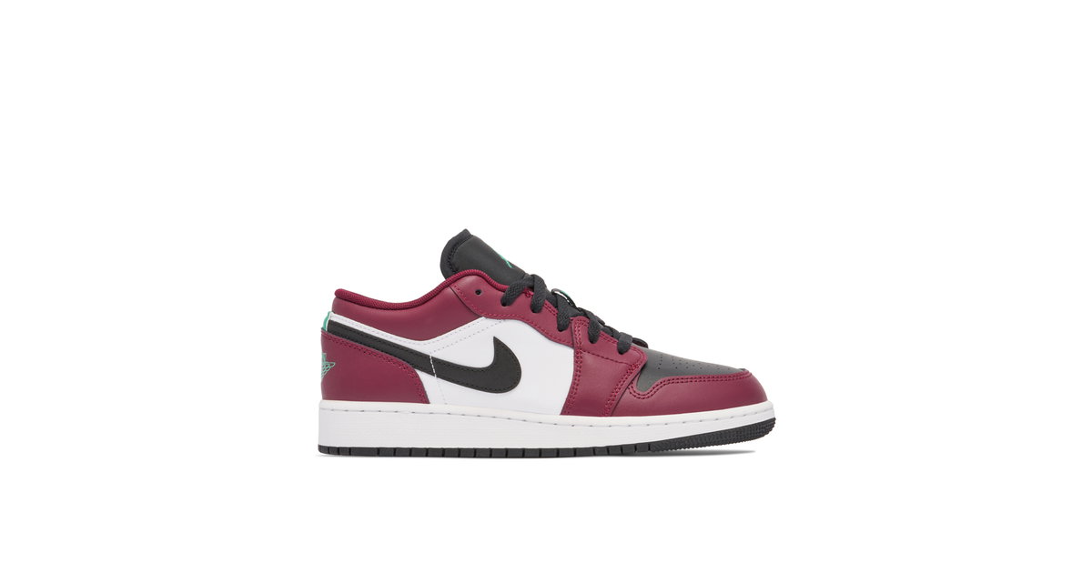 Air Jordan 1 Low Dark Beetroot Roma Green GS | DM0589-635 | Laced