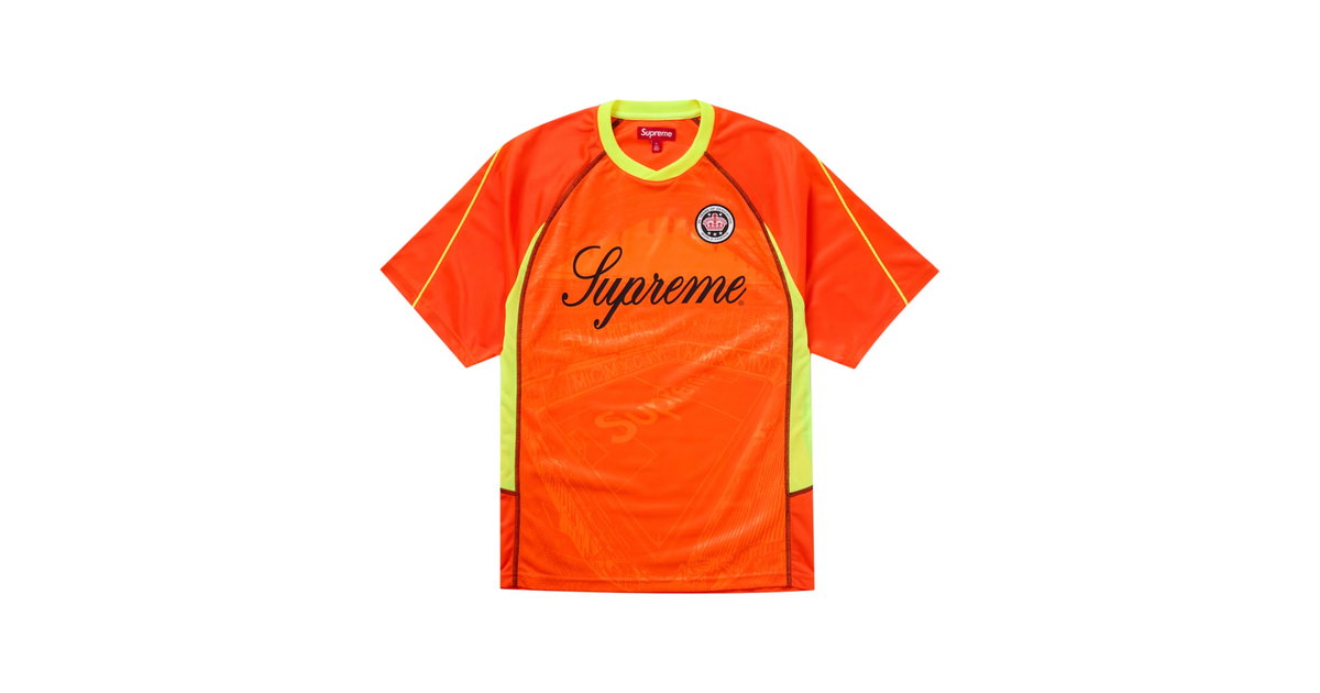 Supreme Jacquard Soccer Jersey Orange | SUPREME-01409 | Laced