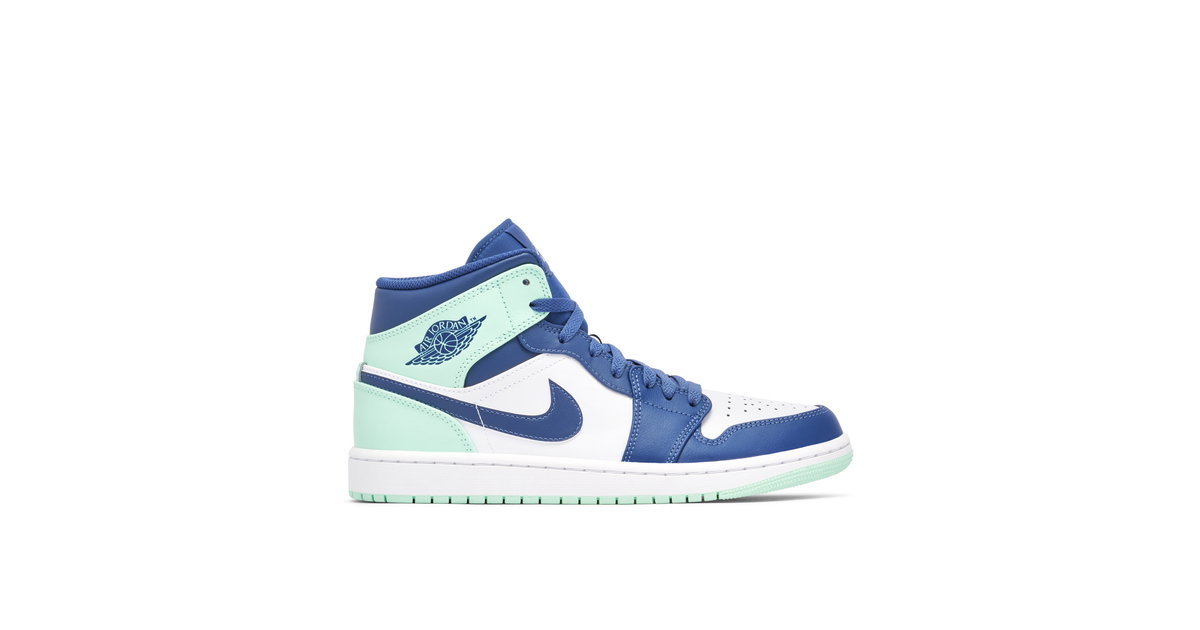 Air Jordan 1 Mid Blue Mint | 554724-413 | Laced