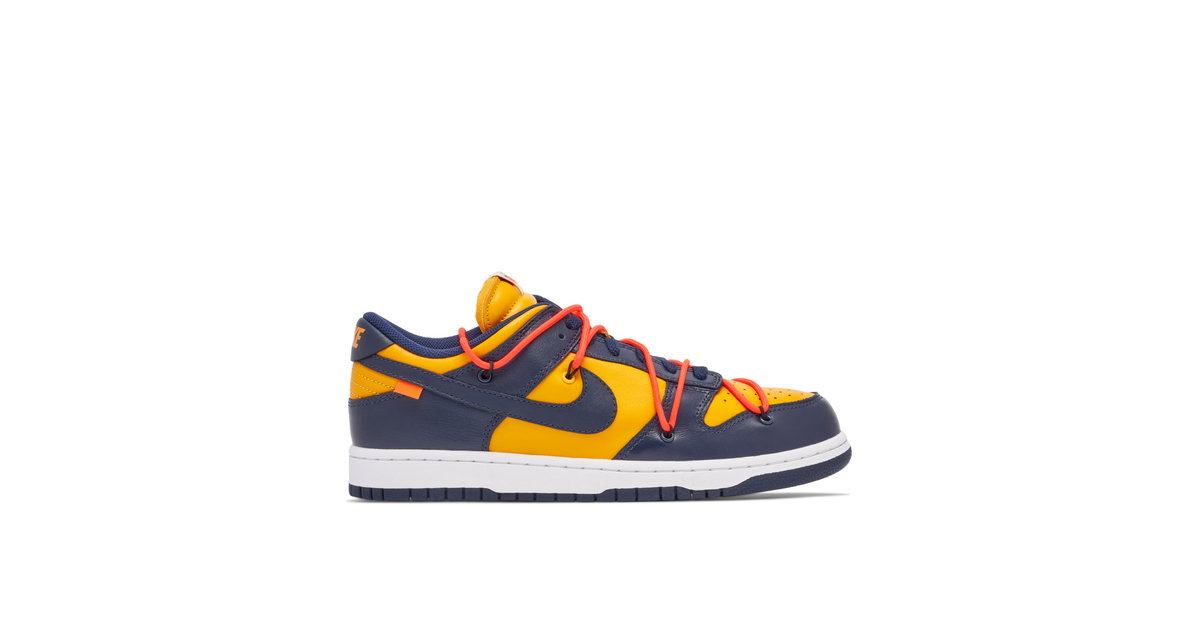 Off-White x Nike SB Dunk Low University Gold | CT0856-700 | Laced