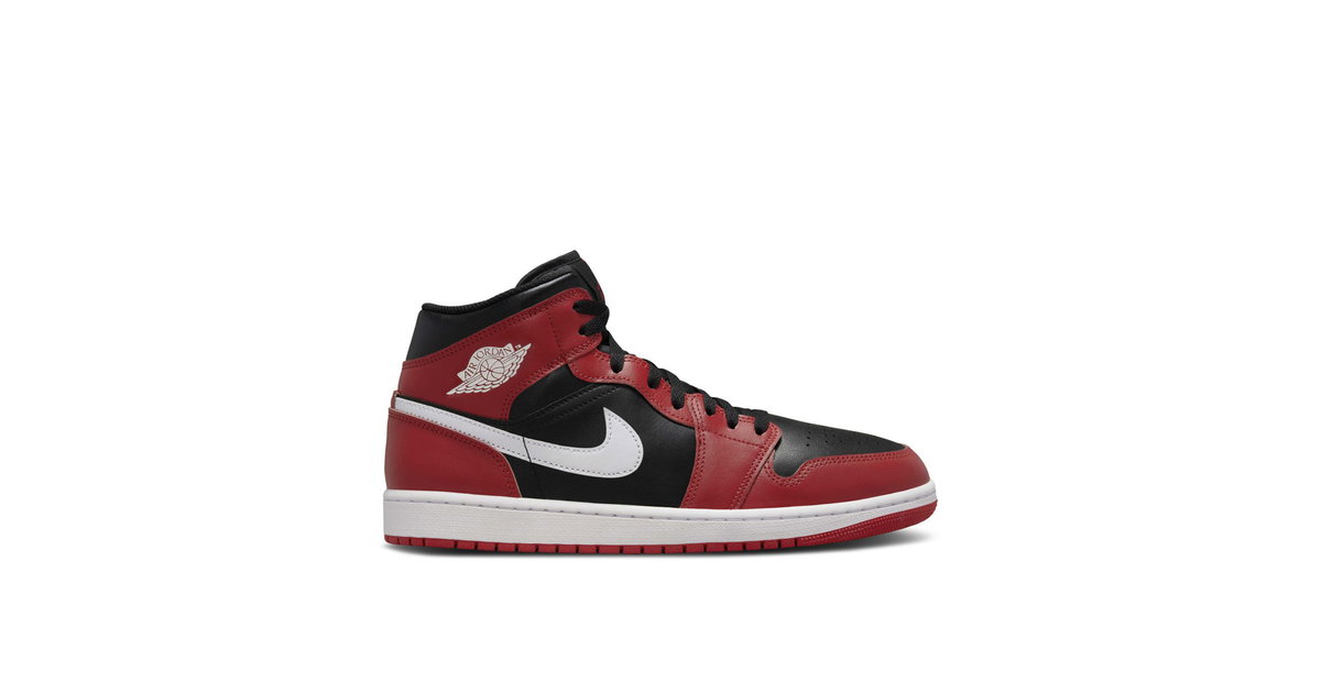 Air Jordan 1 Mid Gym Red Black White (2024) | DQ8426-061 | Laced