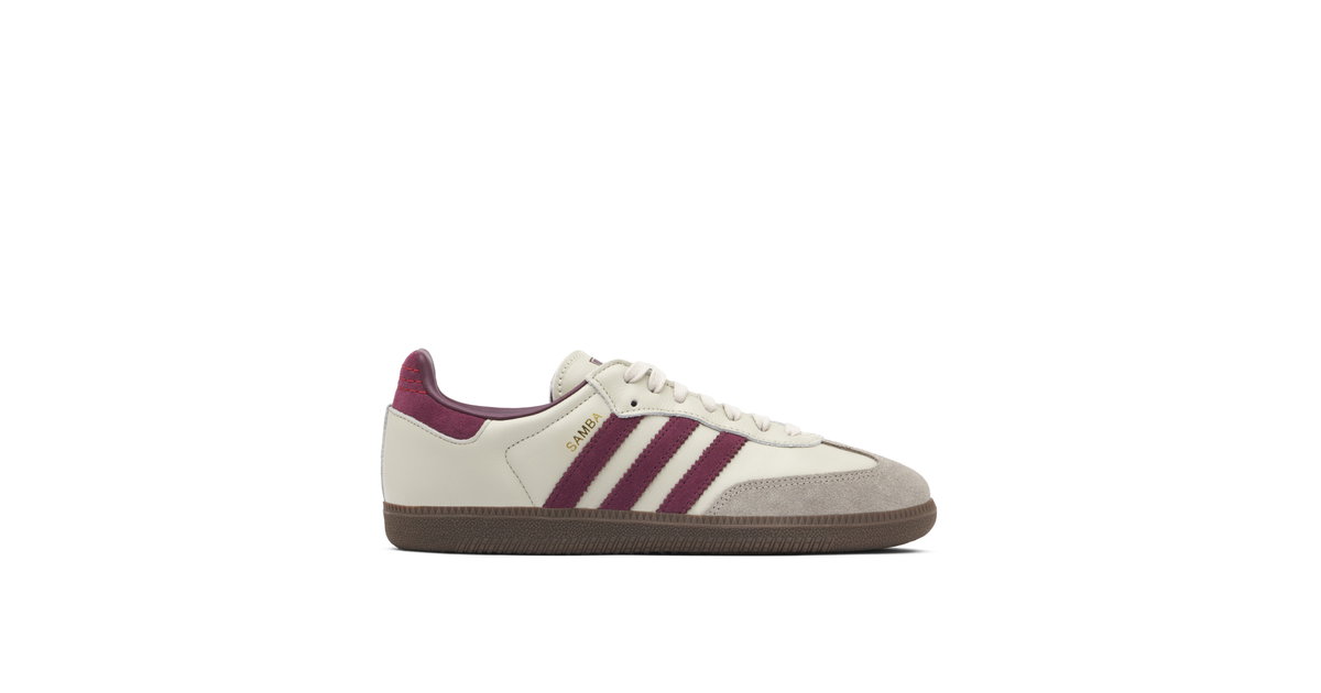 Size 8.5 - adidas Samba OG Putty Grey Maroon ID1482 Adidas Samba OG Putty Grey Maroon | ID1482 | Laced main image 3