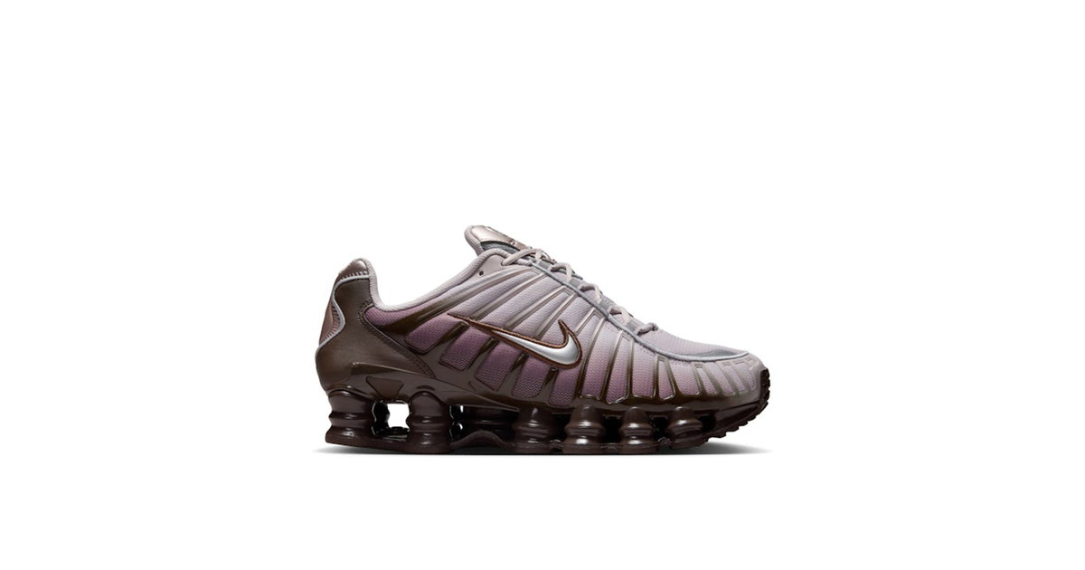 Nike Shox TL Baroque Brown Platinum Violet Metallic Silver Womens