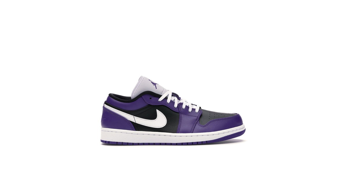 Air Jordan 1 Low Court Purple Black | 553558-501 | Laced