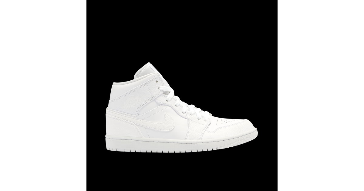 Air Jordan 1 Mid Triple White 2.0 2020 | 554724-130 | Laced