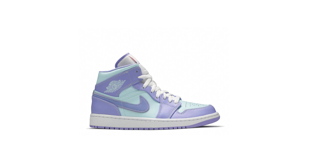 Air Jordan 1 Mid Purple Aqua | 554724-500 | Laced
