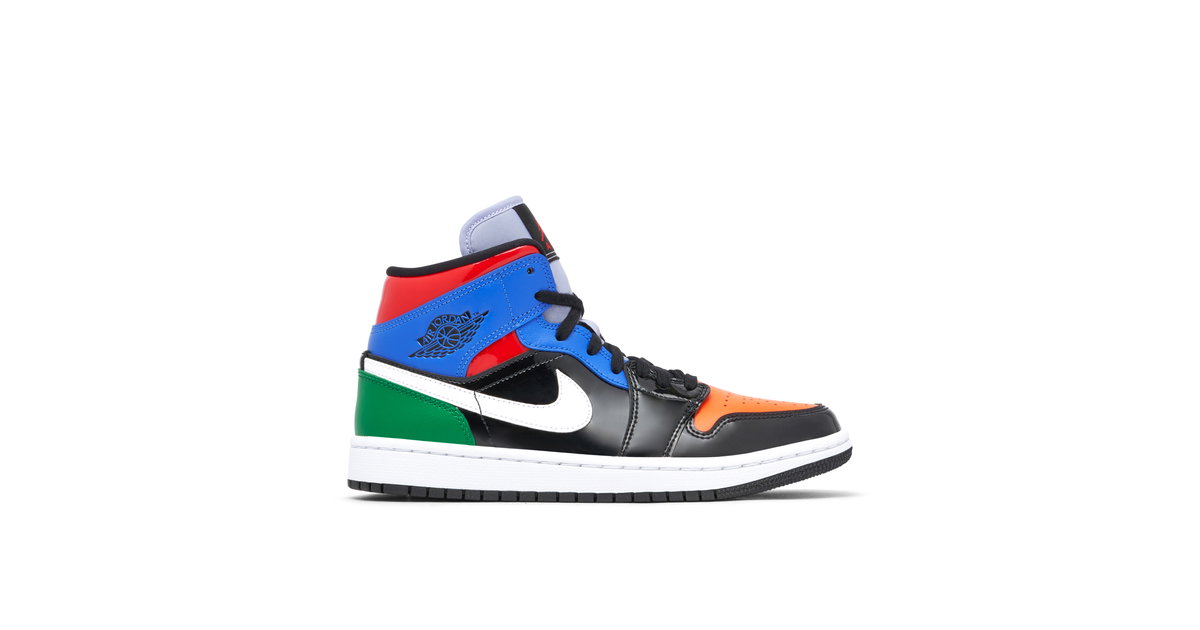 Air Jordan 1 Mid Multi Patent Womens | CV5276-001 | Laced