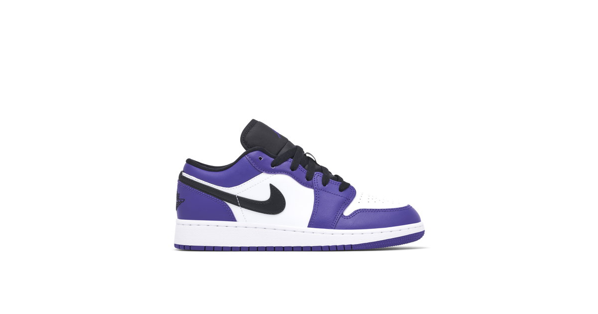 Air Jordan 1 Low GS Court Purple White | 553560-500 | Laced