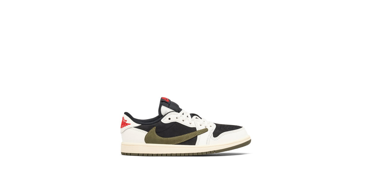 スニーカー TravisScott x Nike Air Jordan 1 Low 18cm Air Jordan 1 Low OG SP x Travis Scott Olive PS | DZ5909-106 | Laced