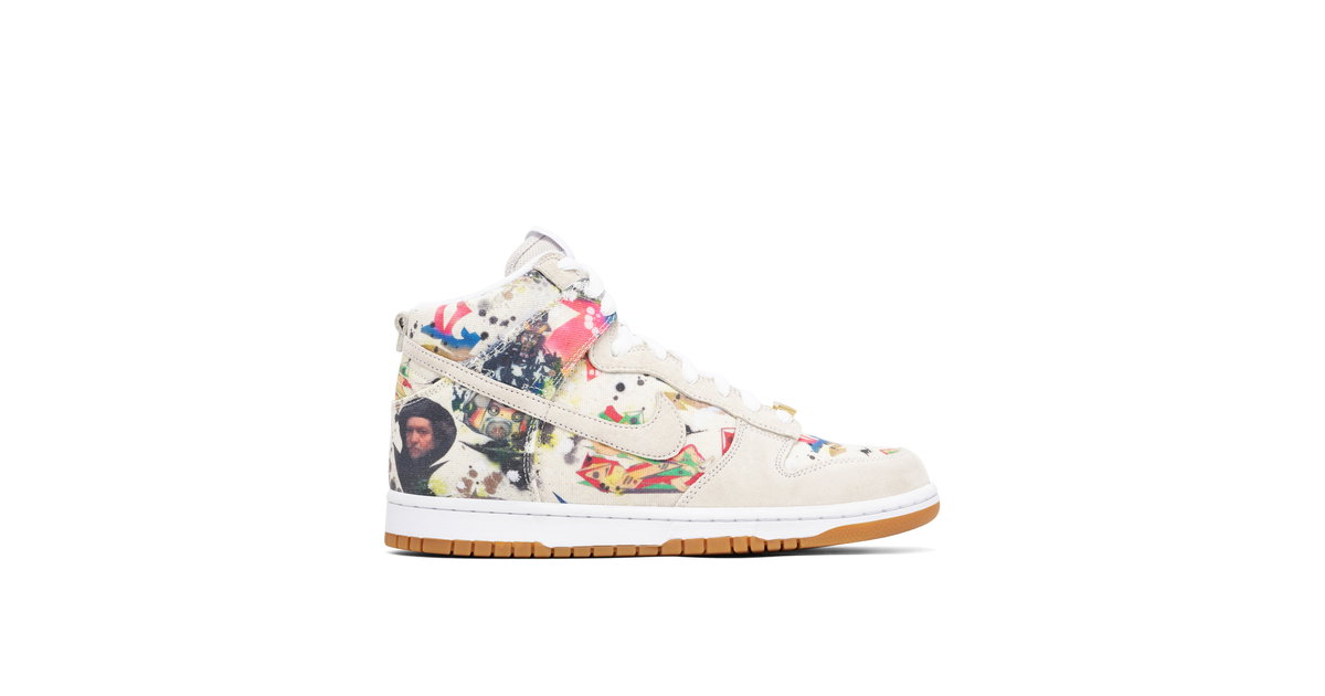 Nike SB Dunk High x Supreme Rammellzee | FD8779-100 | Laced Nike SB Dunk High x Supreme Rammellzee | FD8779-100 | Laced