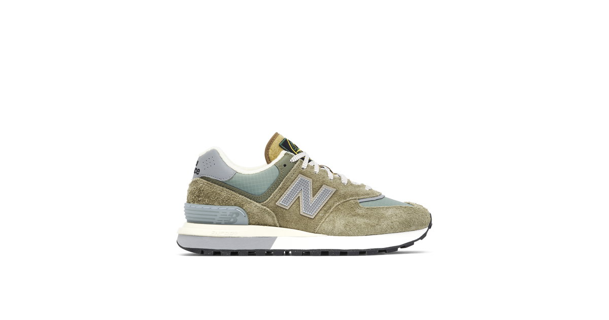 New Balance 574 x Stone Island Olive Green | U574LGST | Laced