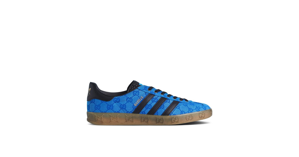 adidas gazelle silver green womens Adidas Gazelle x Gucci GG Monogram Blue  Ar Store