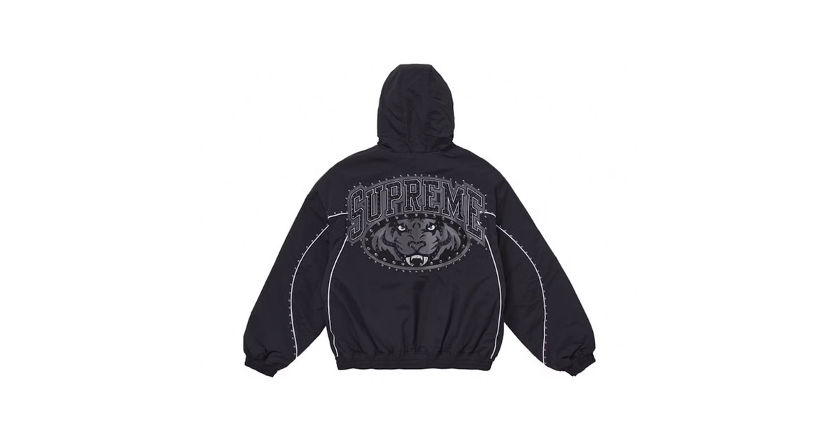 Supreme Studded Stadium Jacket Black | SUPREME-01663 | Laced