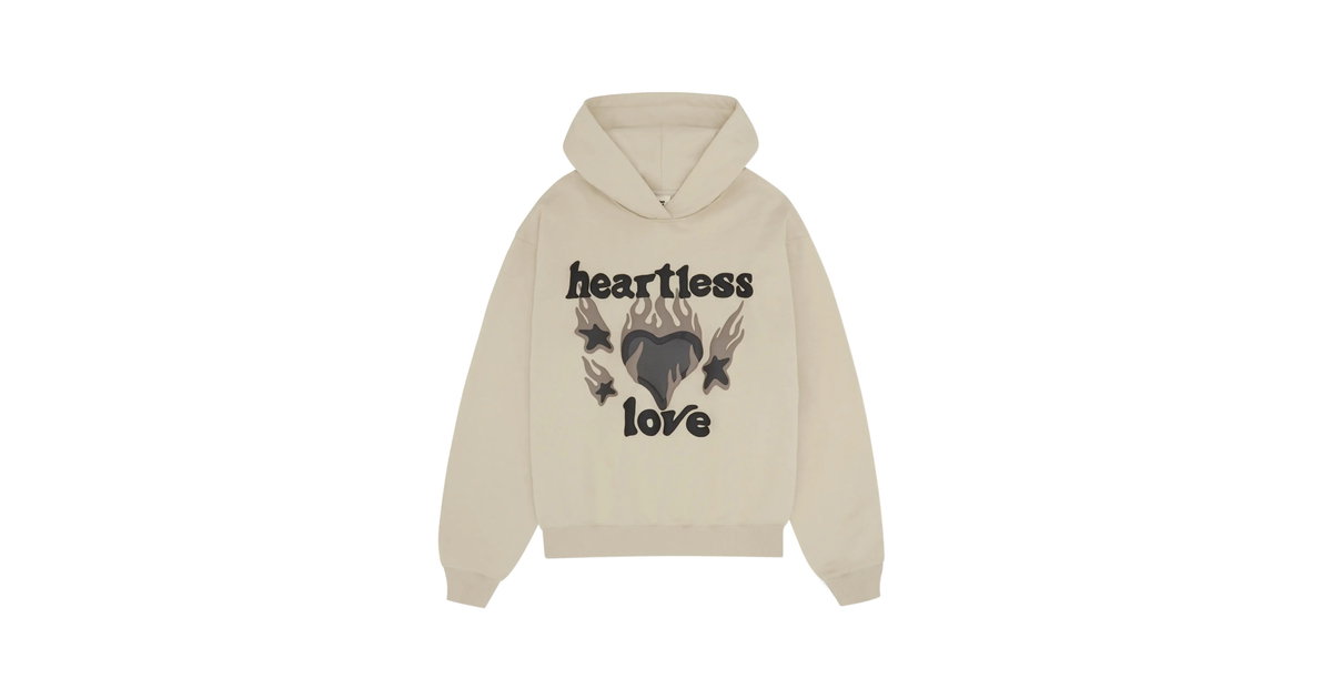 Broken Planet Heartless Love Hoodie Bone White | BROKEN-PLANET