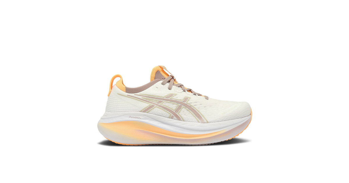 ASICS Gel-Nimbus 27 White Fawn Womens | 1012B753-103 | Laced