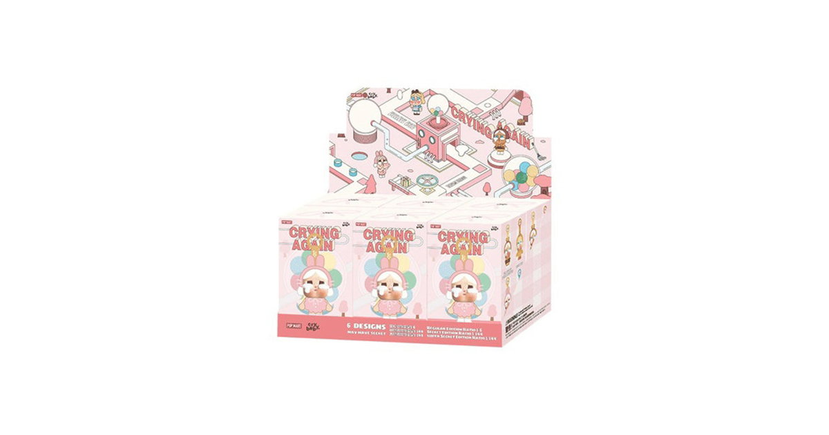 Pop Mart CryBaby Crying Again Series Vinyl Face Plush Sealed Case