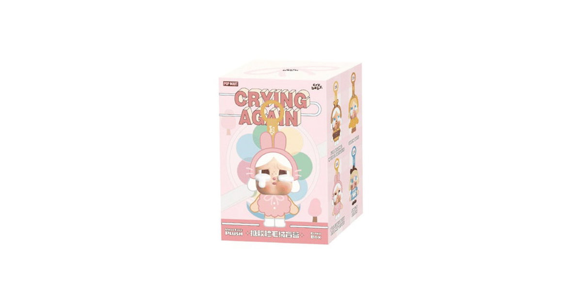 Pop Mart CryBaby Crying Again Series Vinyl Face Plush Single Blind