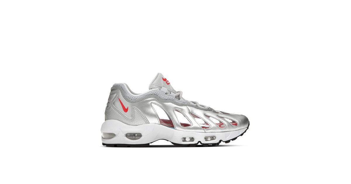 Supreme x Nike Air Max 96 Silver Bullet | CV7652-001 | Laced
