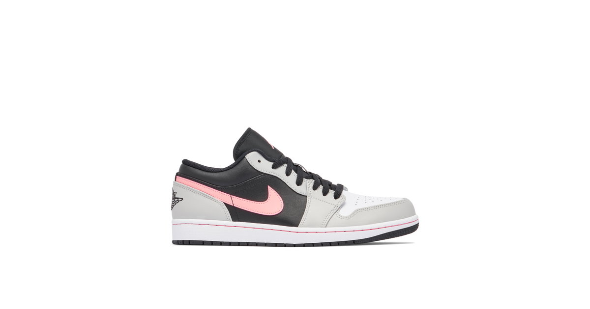 Air Jordan 1 Low Grey Black Pink | 553558-062 | Laced