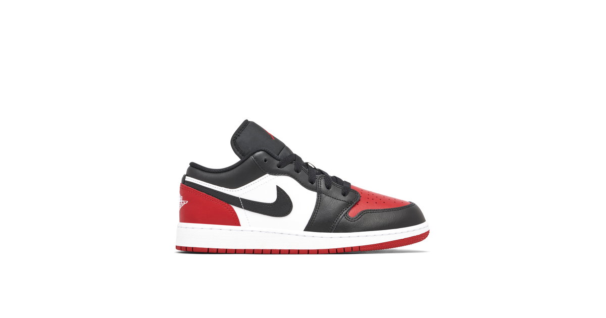 れ*ん様 NIKE air jordan 1 retro low og gs 2 Air Jordan 1 Low Bred Toe 2.0 GS | 553560-161 | Laced