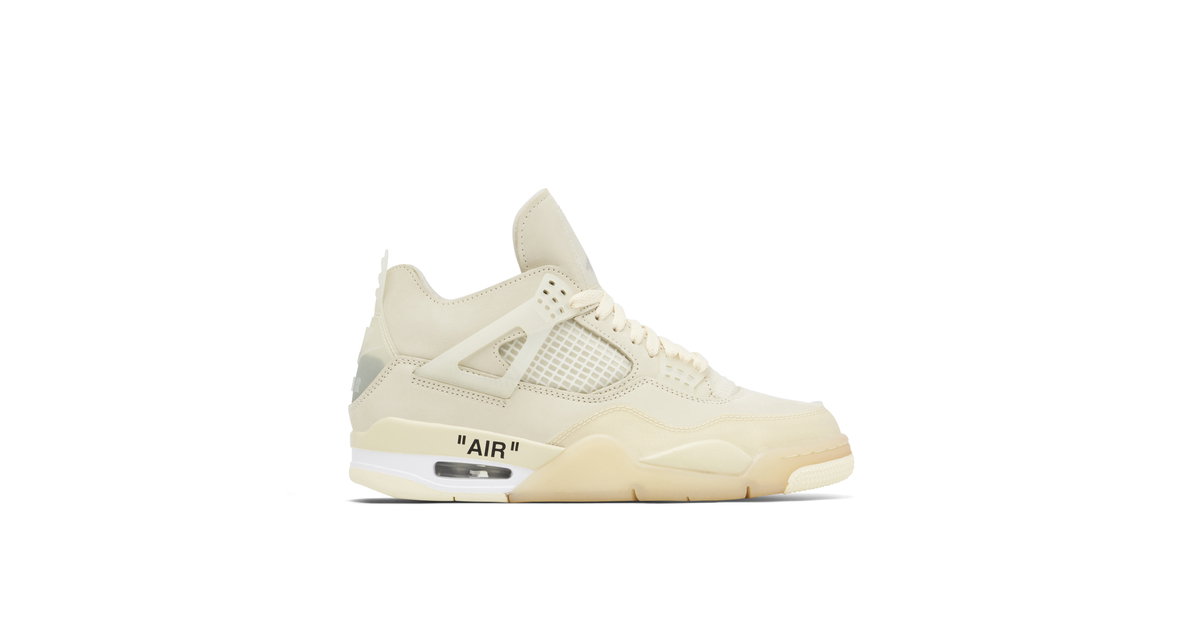 Air Jordan 4 Retro Off-White Sail Womens | CV9388-100 | Laced