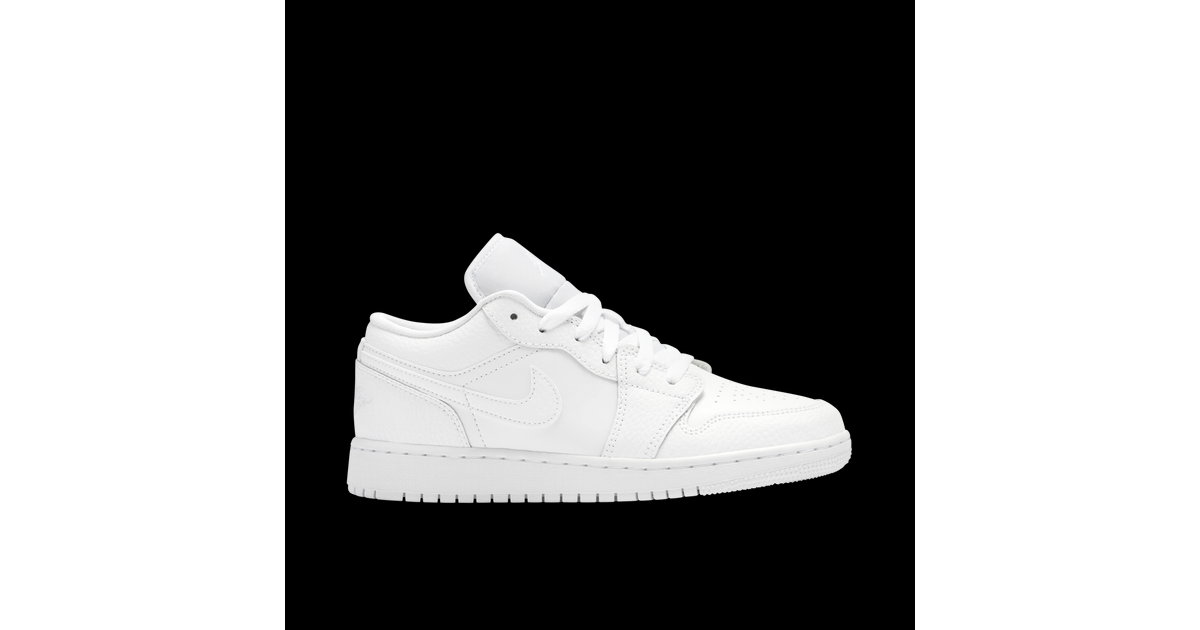 Air Jordan 1 Low Triple White GS | 553560-130 | Laced