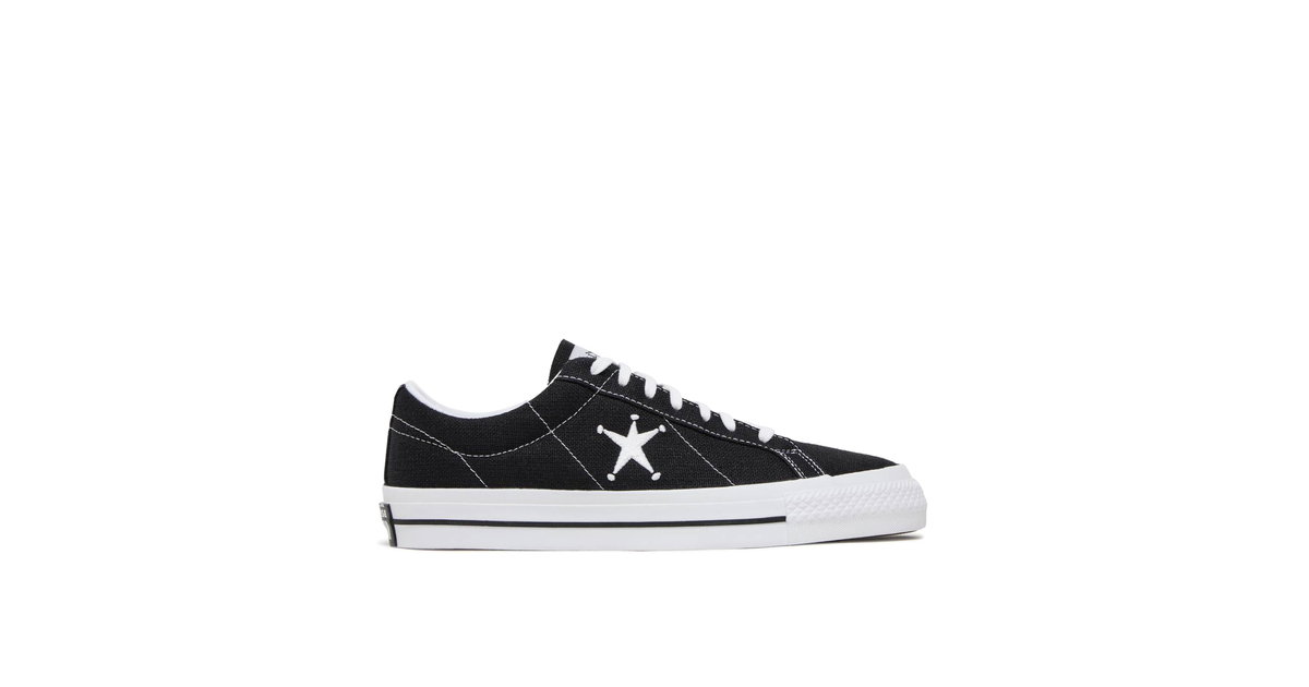 Converse Chuck One Star Ox x Stussy Black | 173120C | Laced