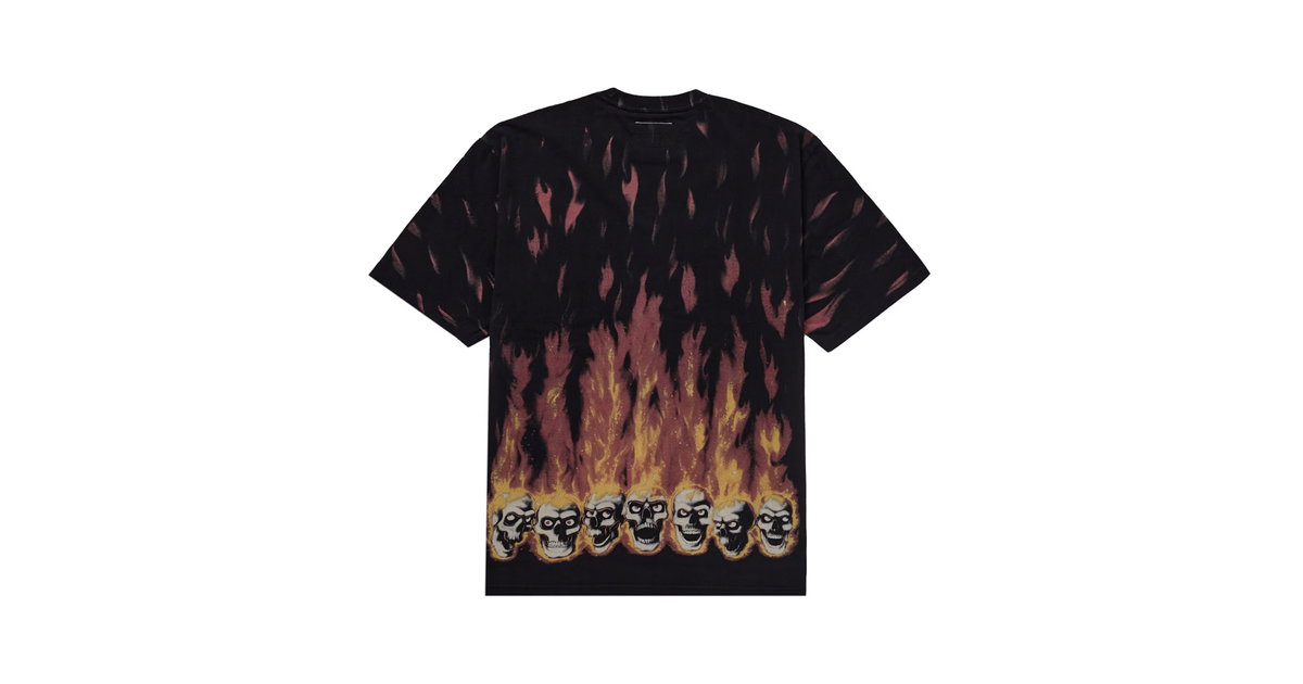 Supreme MM6 Maison Margiela Liquid Blue Oversized Tee Black