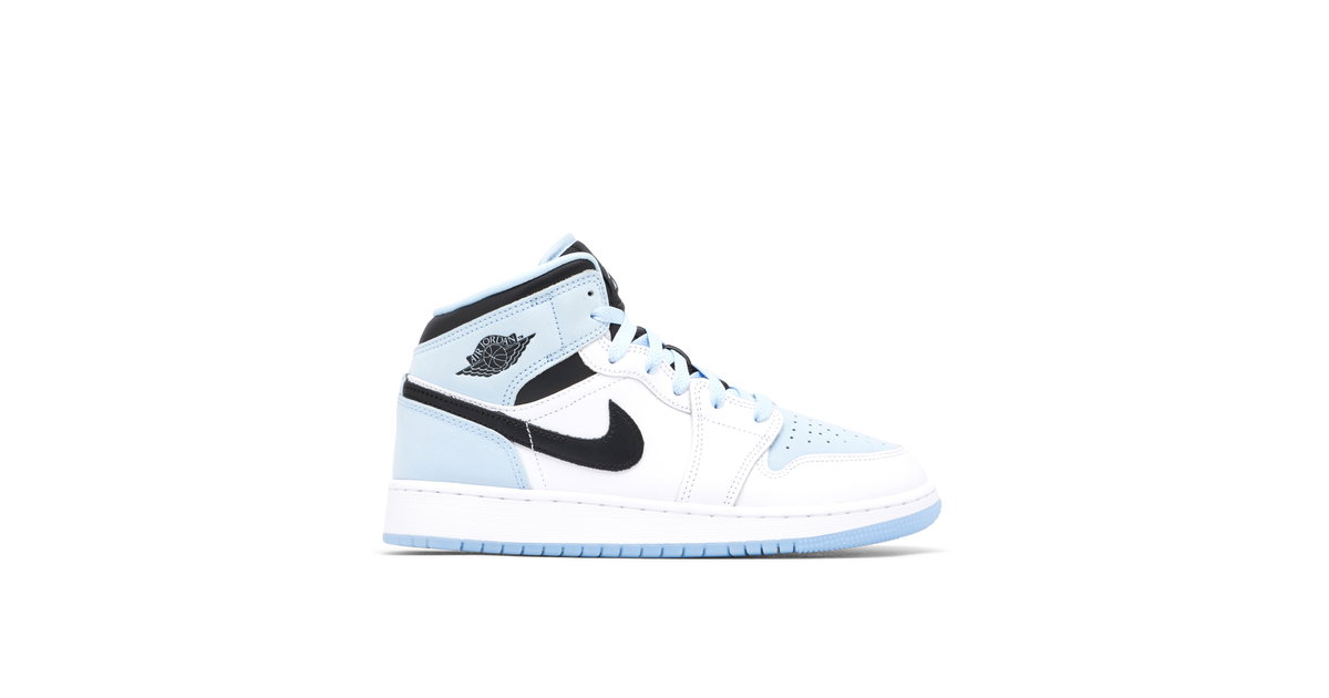 Air Jordan 1 Mid SE White Ice Blue GS | DV1337-104 | Laced