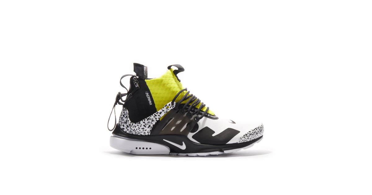 Air Presto Mid Dynamic Yellow x Acronym | AH7832-100 | Laced