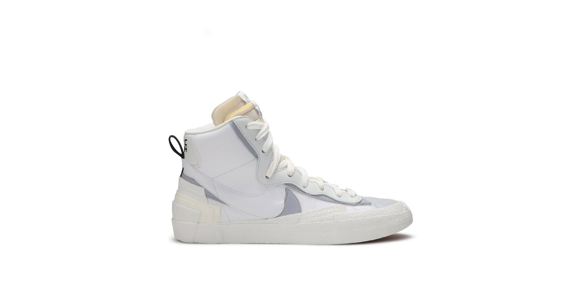 Sacai x Nike Blazer Mid White Grey | BV0072-100 | Laced