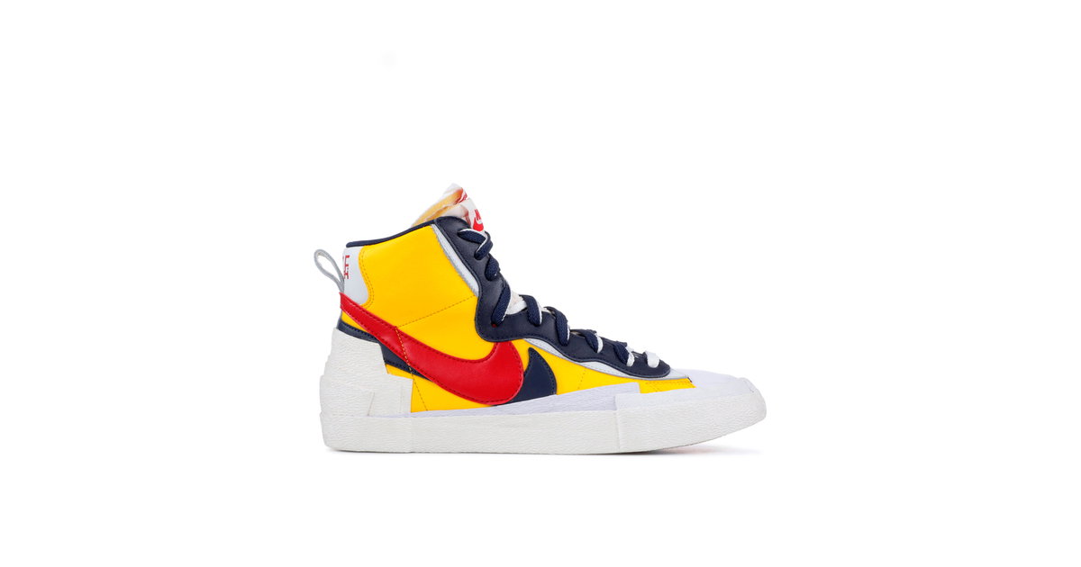 Sacai x Nike Blazer Mid Maize Navy | BV0072-700 | Laced