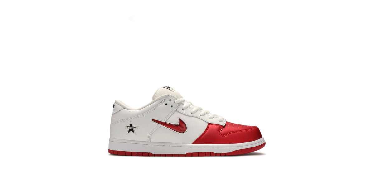Supreme x Nike SB Dunk Low Red White | CK3480-600 | Laced