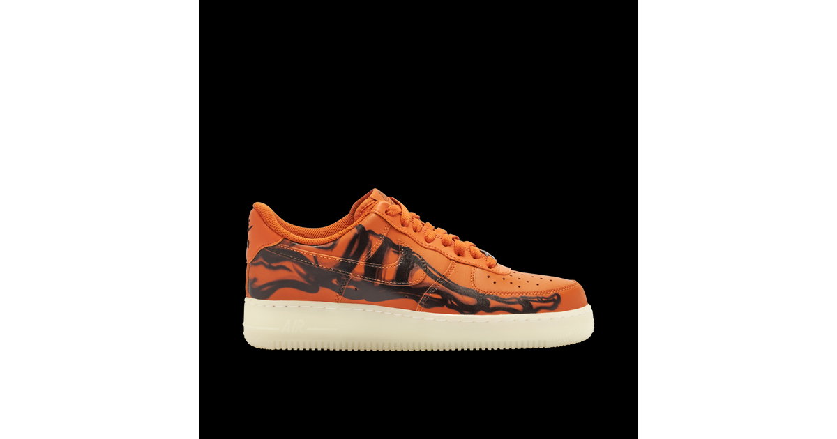 Nike Air Force 1 Skeleton Orange | CU8067-800 | Laced