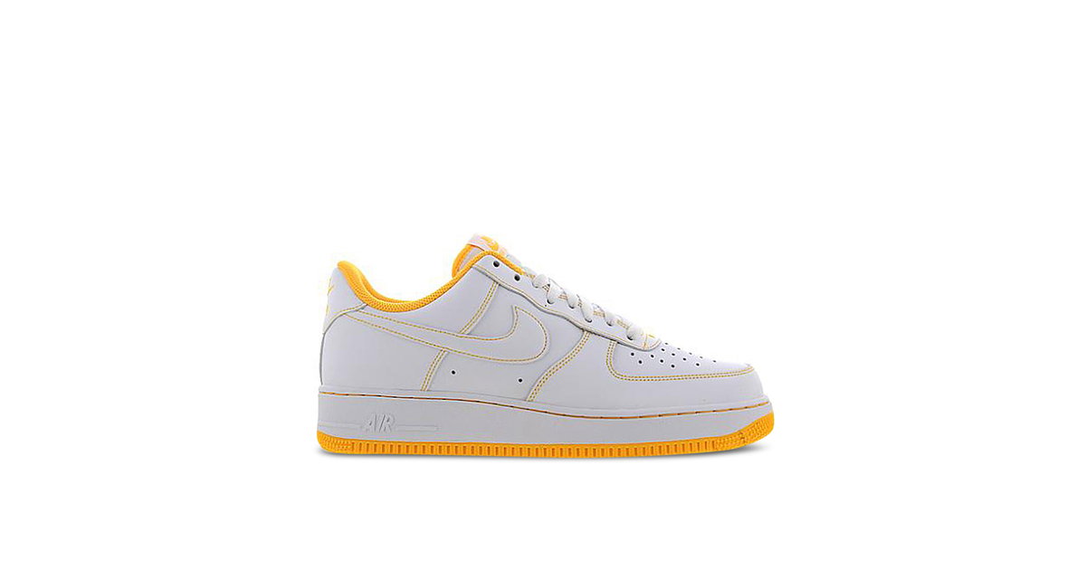 Nike Air Force 1 Low White Yellow Stitch | CV1724-102 | Laced