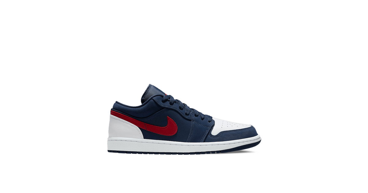 Nike Air Jordan 1 Low USA Shoes Mens 8.5 Navy Red Basketball Sneakers CZ8454-400 Available Now // Air Jordan 1 Low “USA” | House of Heat° main image 2
