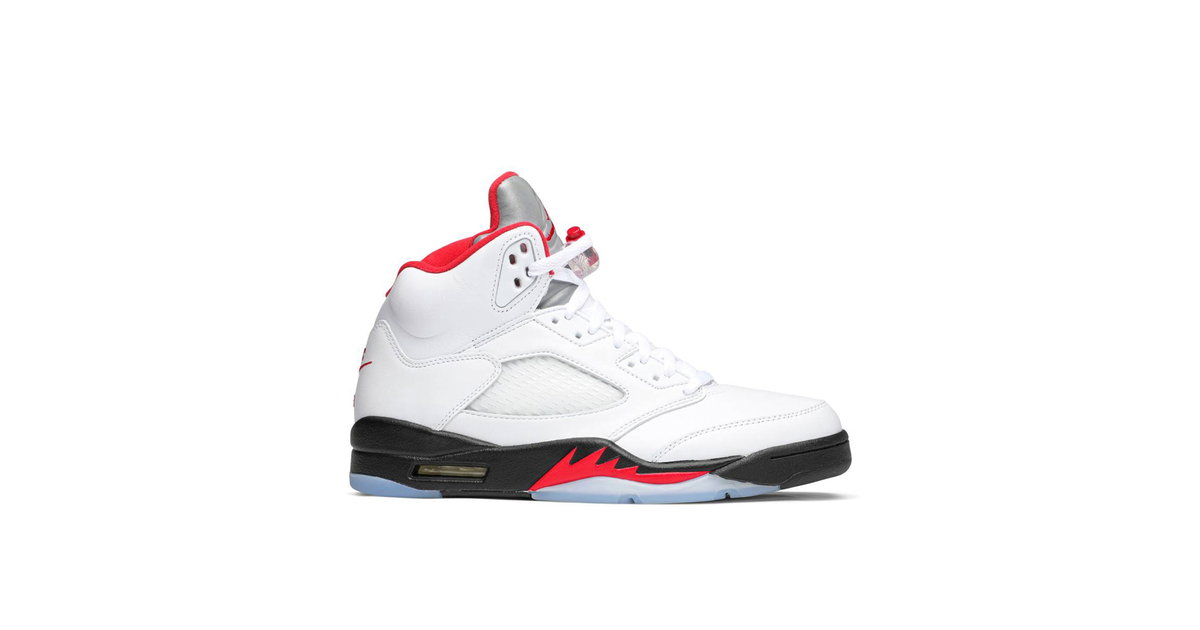 Air Jordan 5 Retro Fire Red Silver Tongue | DA1911-102 | Laced