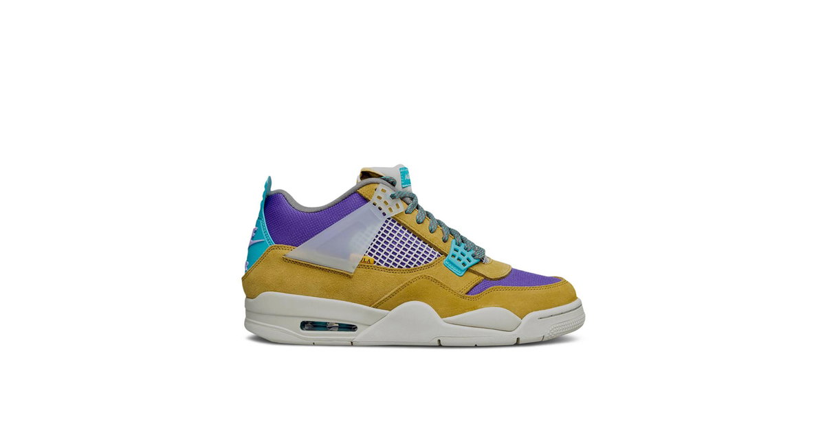 Union x Air Jordan 4 30th Anniversary Desert Moss Turquoise Blue