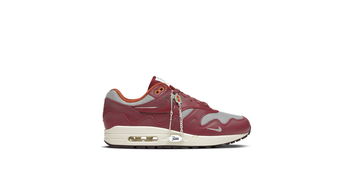 Patta x Nike Air Max 1 Night Maroon (with Bracelet) | DO9549-001-S