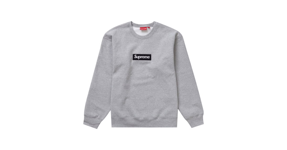 トレーナー/スウェット Supreme Box Logo Crewneck "Heather Grey" Supreme Box Logo Crewneck Heather Grey Size XLarge FW22 Brand New