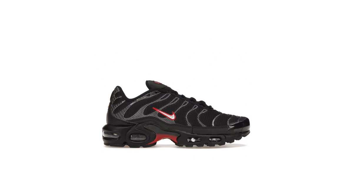 Nike Air Max Plus Black University Red Metallic Silver | HF4293