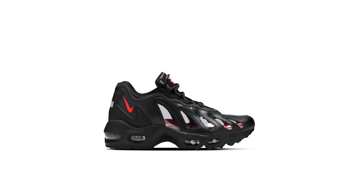 Supreme x Nike Air Max 96 Black | cv7652-002 | Laced