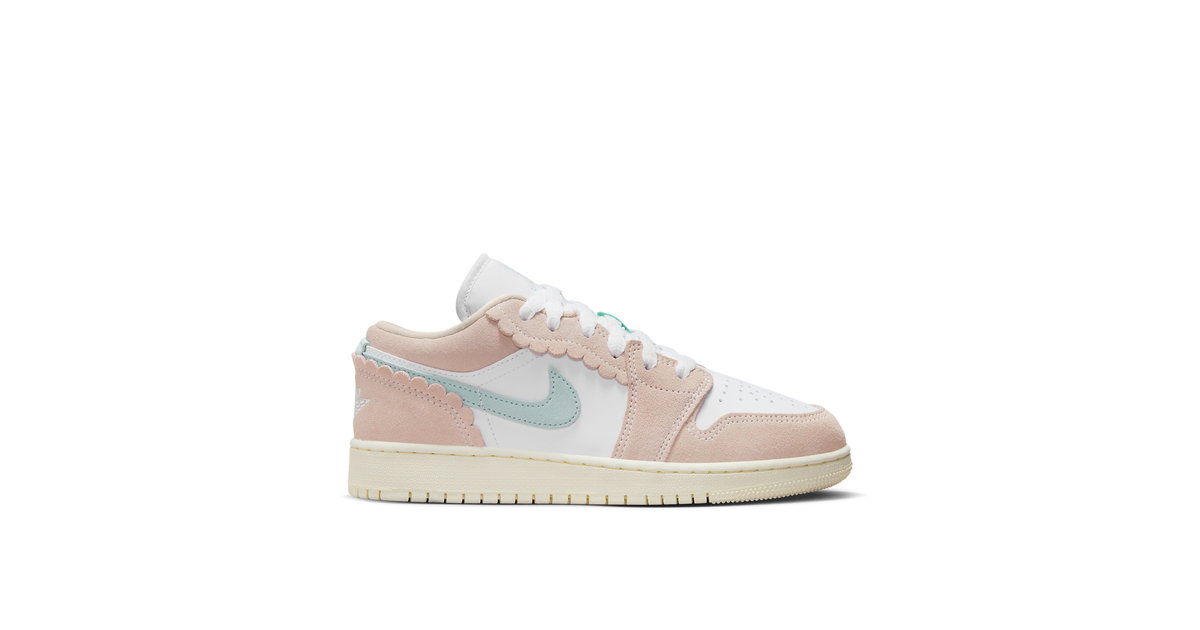 Air Jordan 1 Low Crimp Cut Pastel Suede GS | DZ5356-800 | Laced