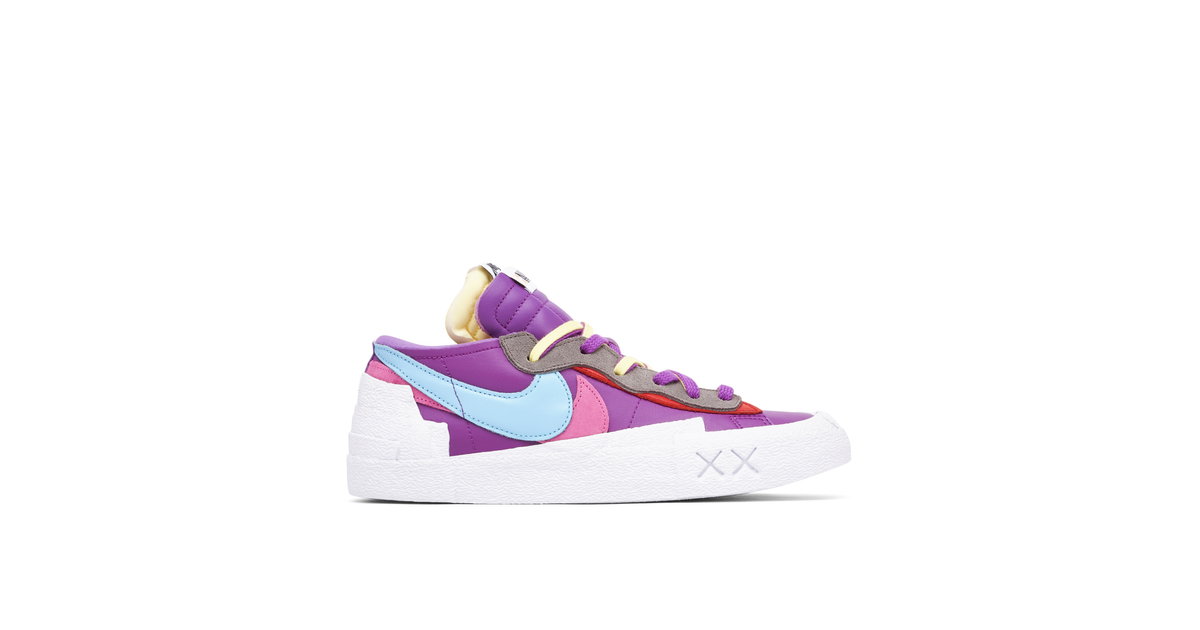 KAWS x sacai x Nike Blazer Low Purple | DM7901-500 | Laced