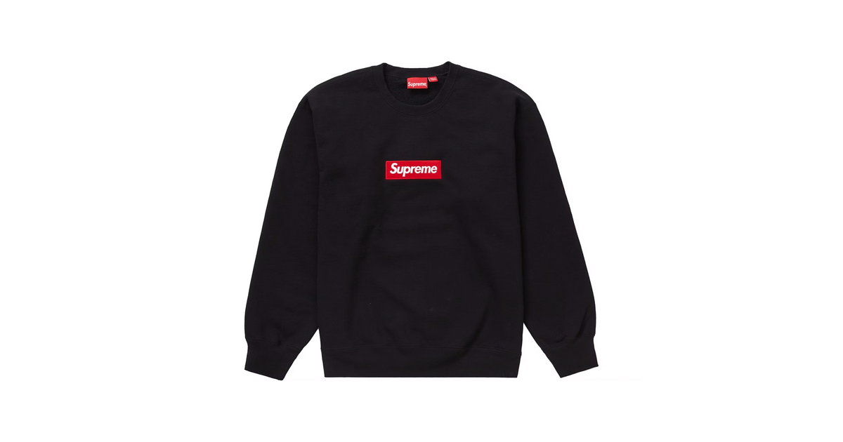 Supreme Box Logo Crewneck (FW22) Black | SUPREME-00240 | Laced