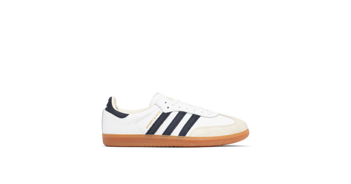 adidas gazelle silver green womens ✓ Adidas Samba OG Sporty & Rich White Bold Gold (IF5661) main image 0