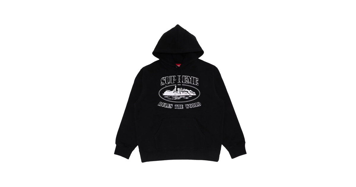 Supreme Corteiz Rules The World Hoodie Black | SUPREME-00298 | Laced